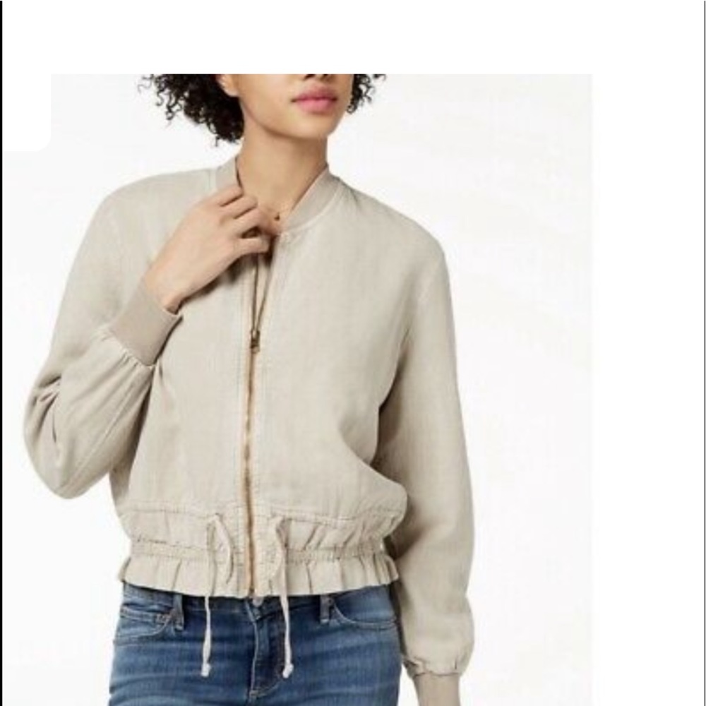 LUCKY BRAND~Lightweight Linen Denim Jacket.